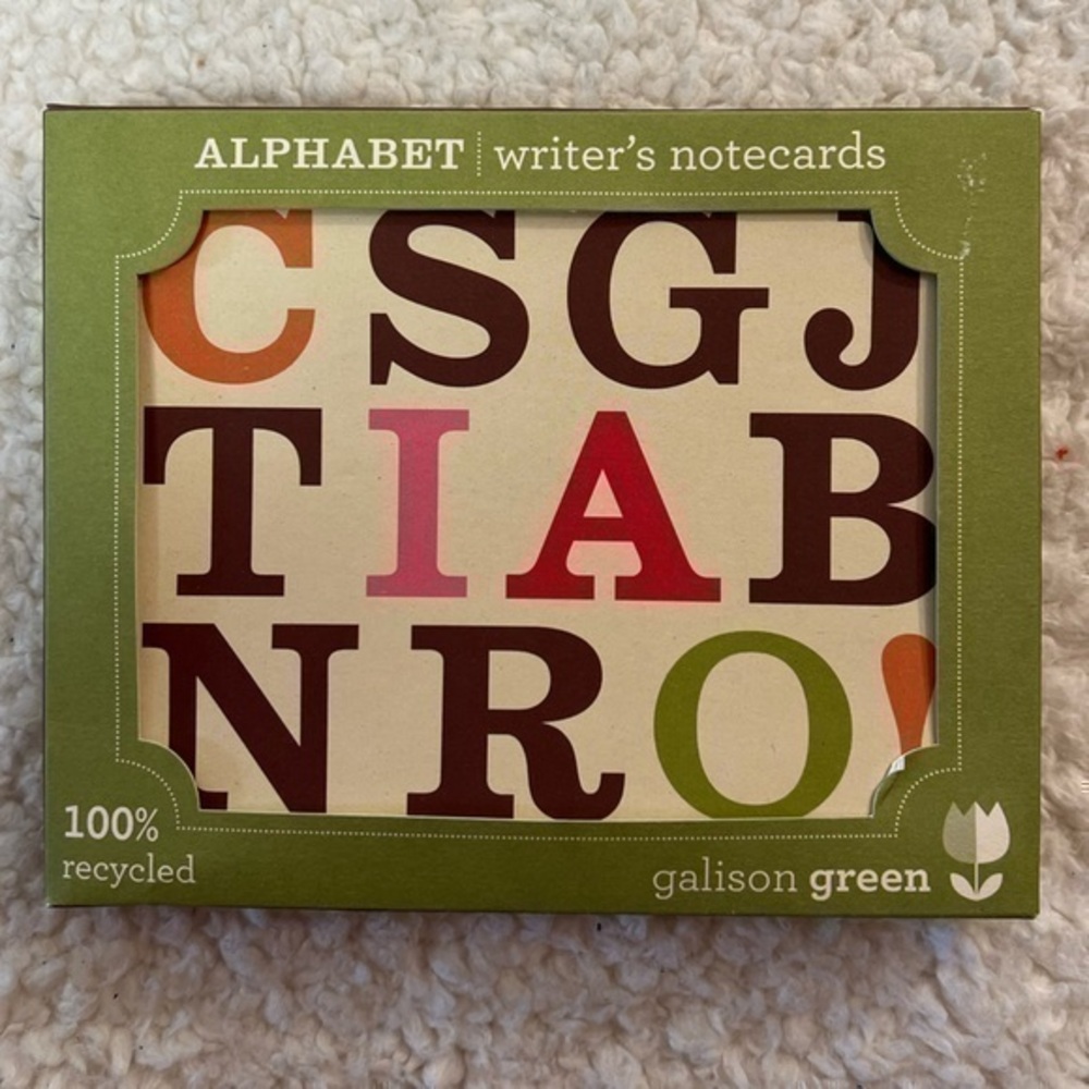Galison “Alphabet” Blank Writer’s Notecards
